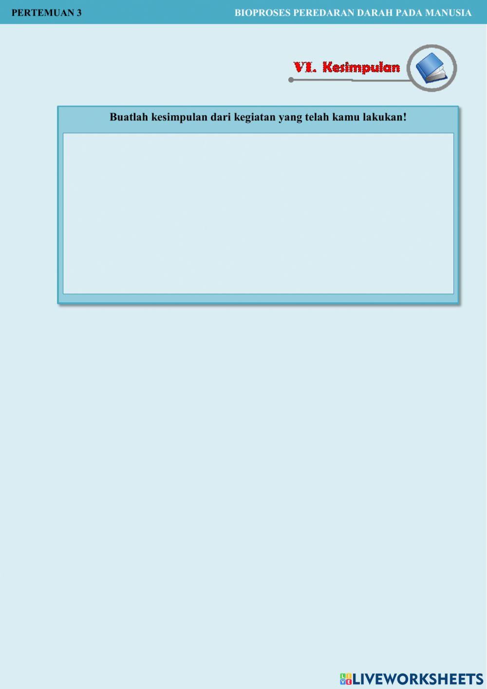LKPD Bioproses Peredaran Darah pada Manusia