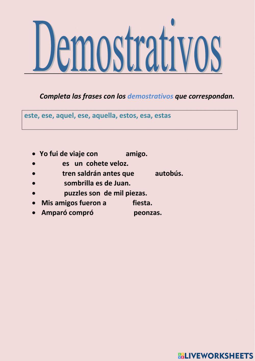 Demostrativos