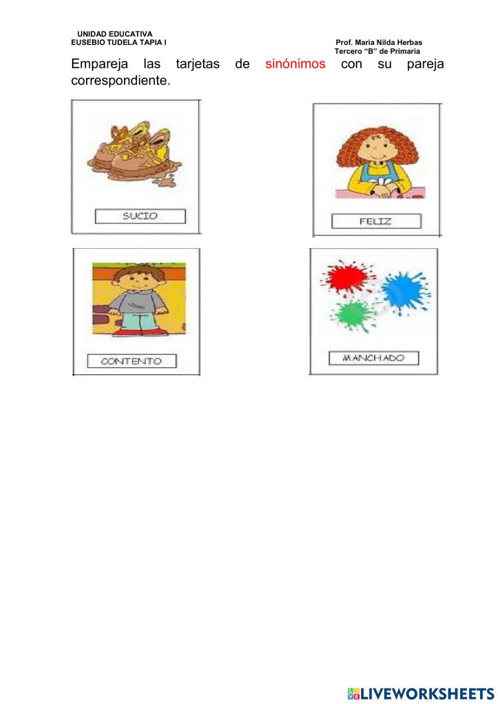 Estrategias de emparejamiento de Sinónimos y -Antónimos