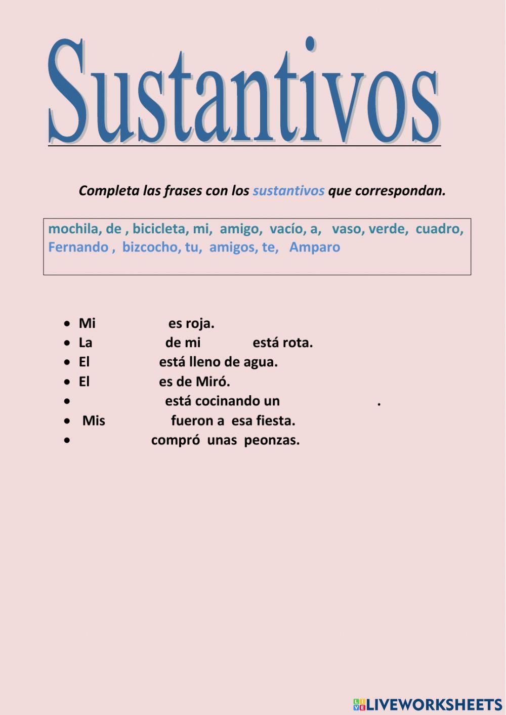 SUSTANTIVOS