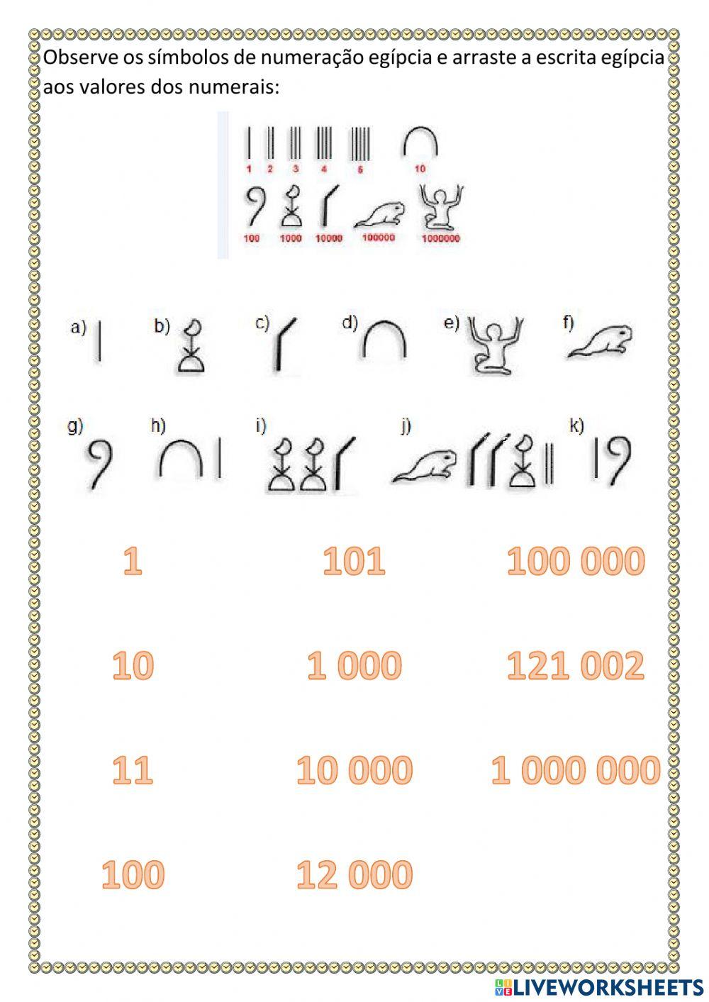 Números Egípcios