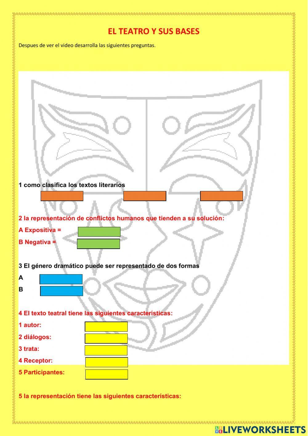 El teatro y sus bases