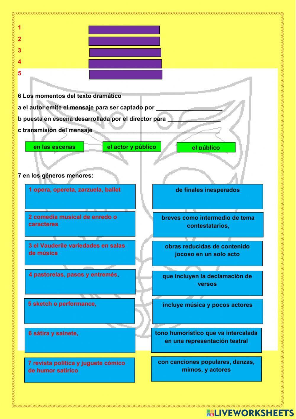 El teatro y sus bases