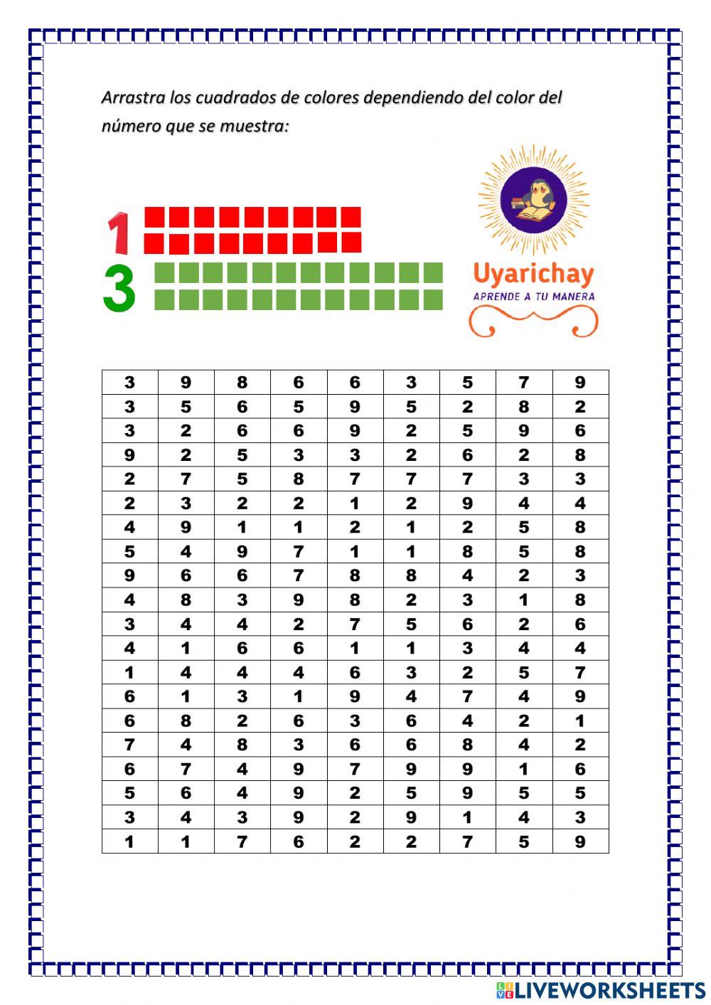 Atención con números