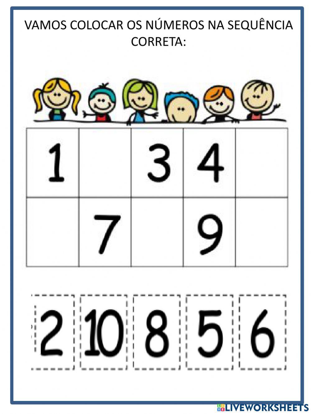 Sequencia numérica até 10