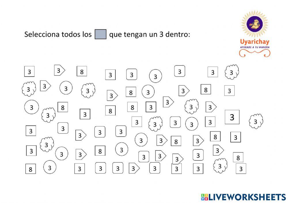 Atención con cuadrados