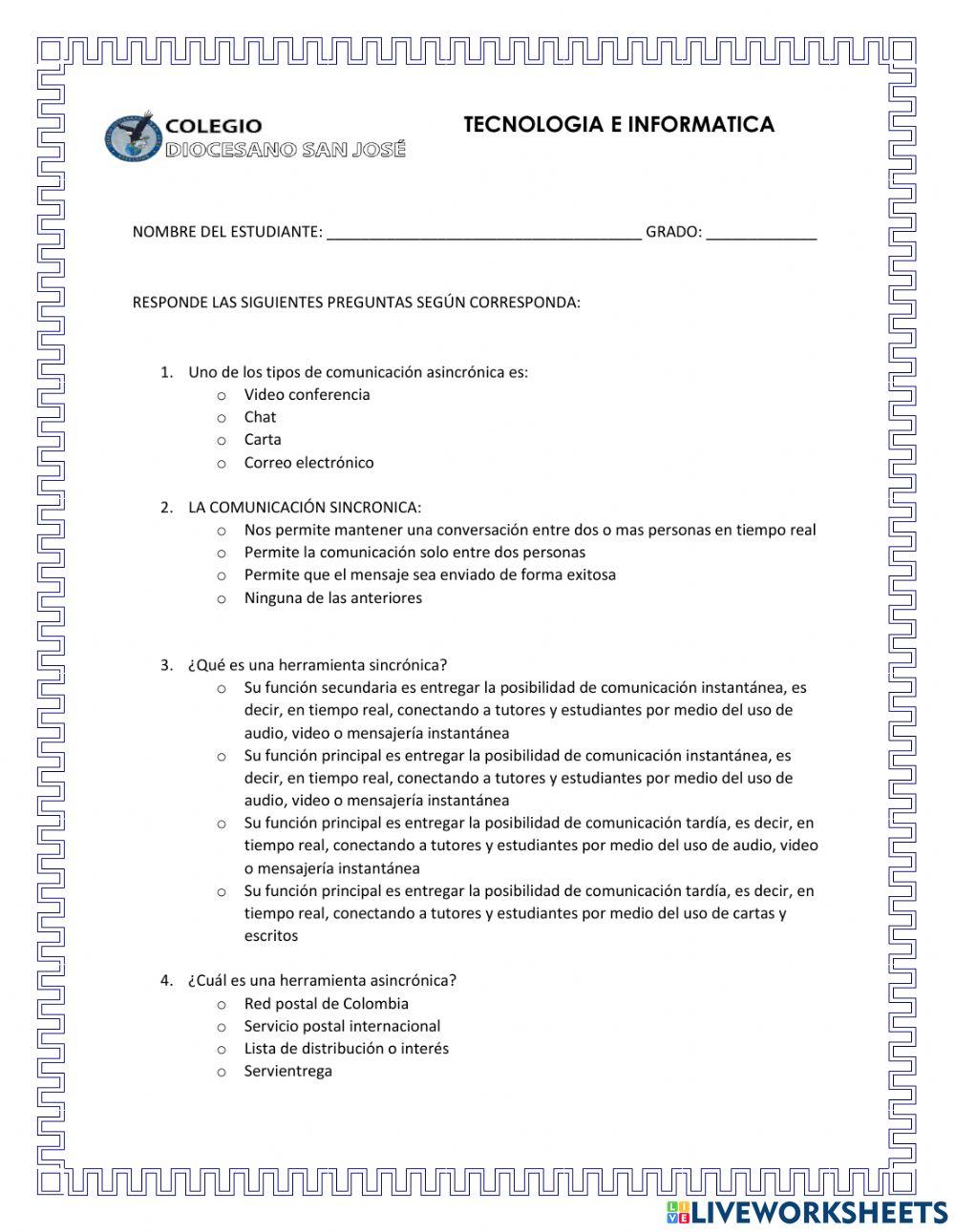 Comunicación Sincrónica y Asincrónica