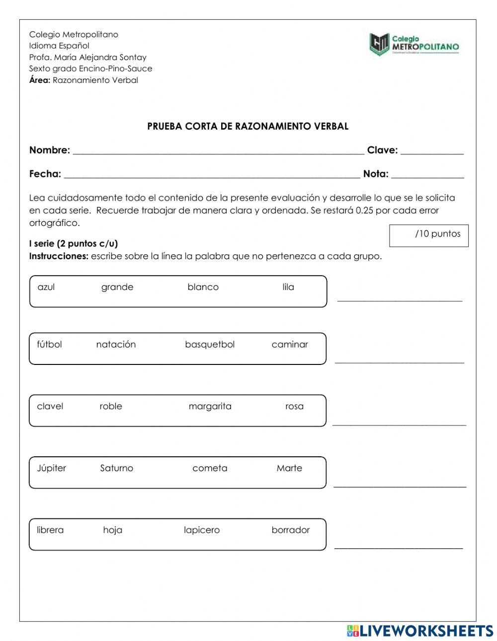 Razonamiento Verbal G2