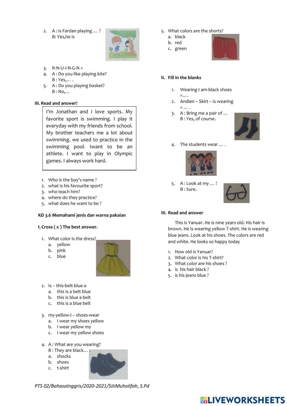 Pts bahasa Inggris genap 2020-2021