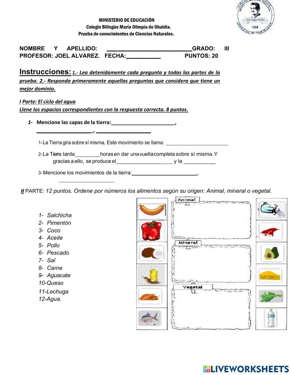 Formativa de ciencias naturales