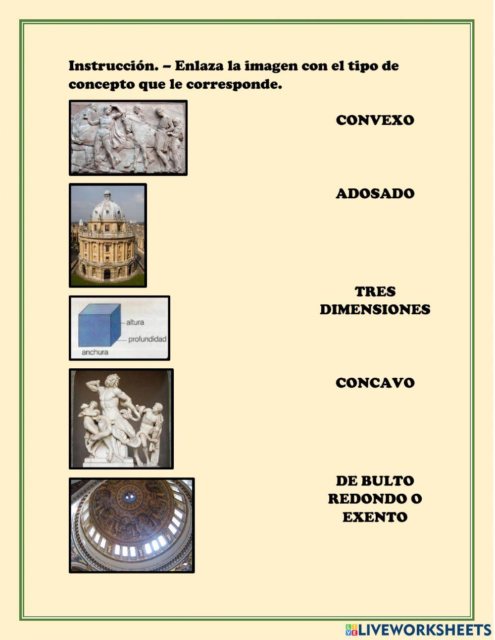 Elementos artísticos en obras tridimensionales