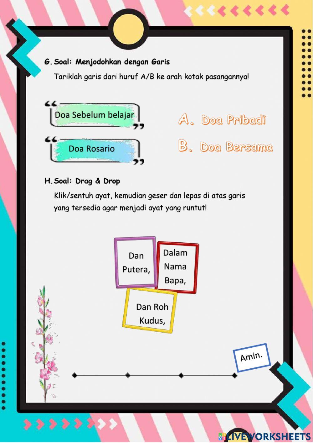 Materi PAkat Kelas 1 Tanda Salib