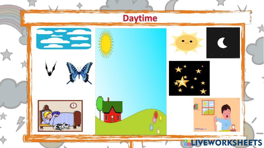 Daytime interactive worksheet Live Worksheets