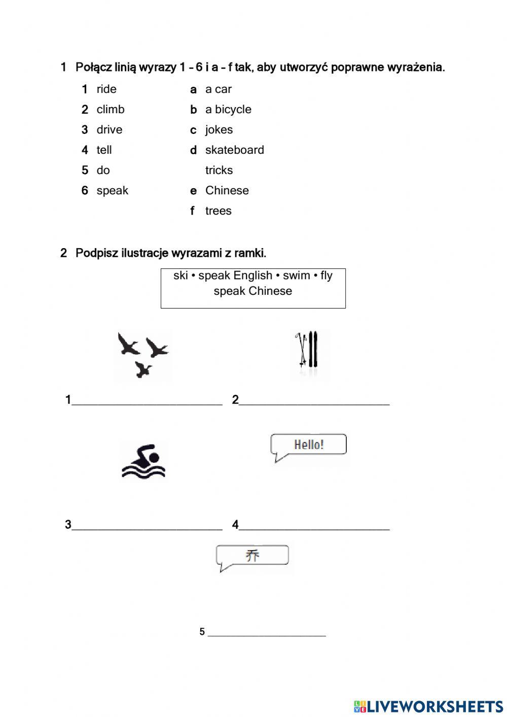 Free time activities