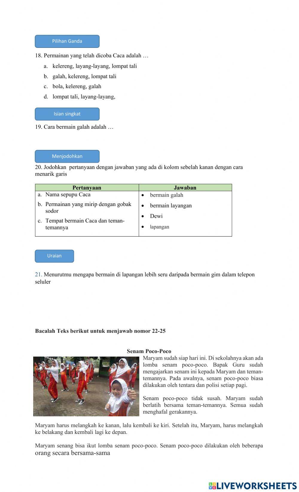 Tryout AKM Literasi Kelas 4