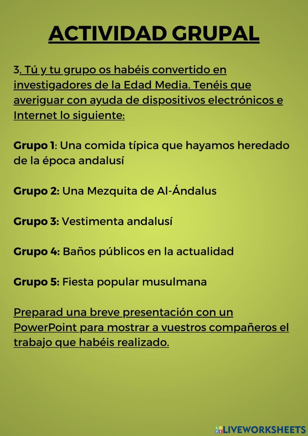 Ciudades y vida cotidiana andalusí