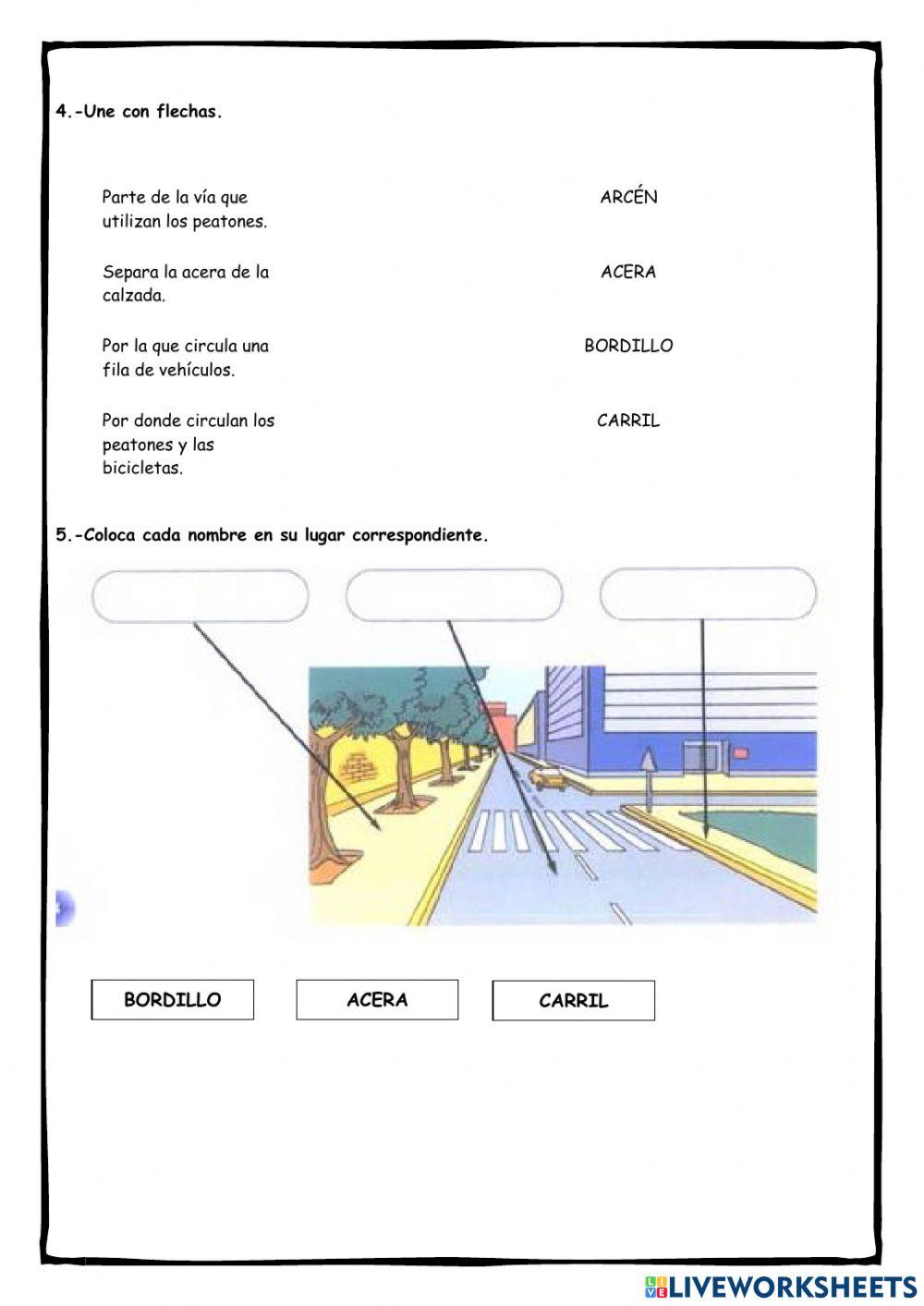 Ficha 1: Educación Vial Ficha 1: Educación Vial