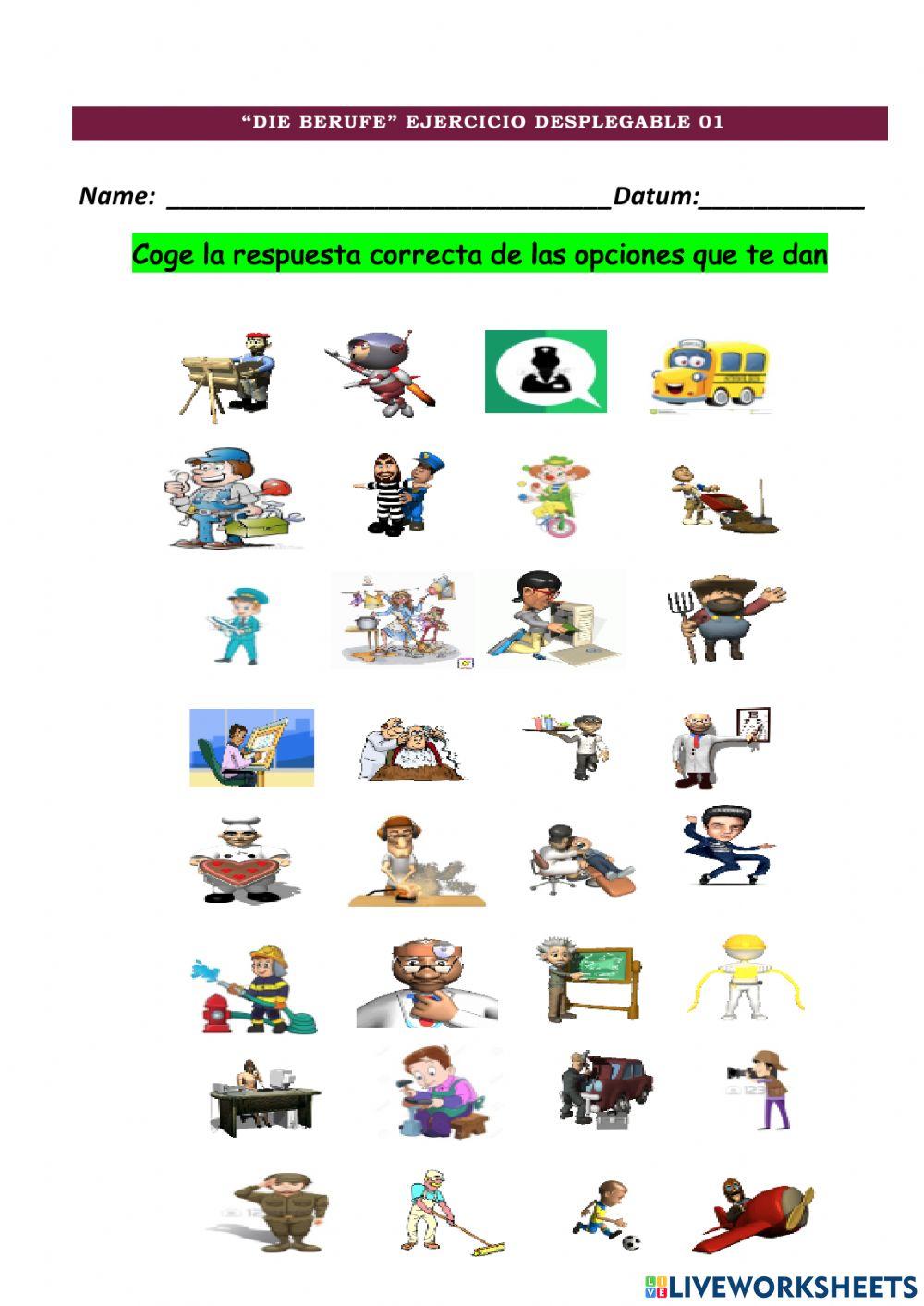 Berufe 01 (desplegable)