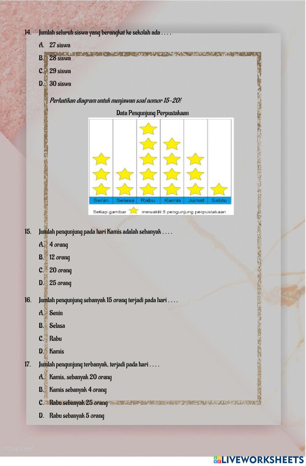 LKS Tematik tema 8 (Muatan Matematika Diagram Gambar)