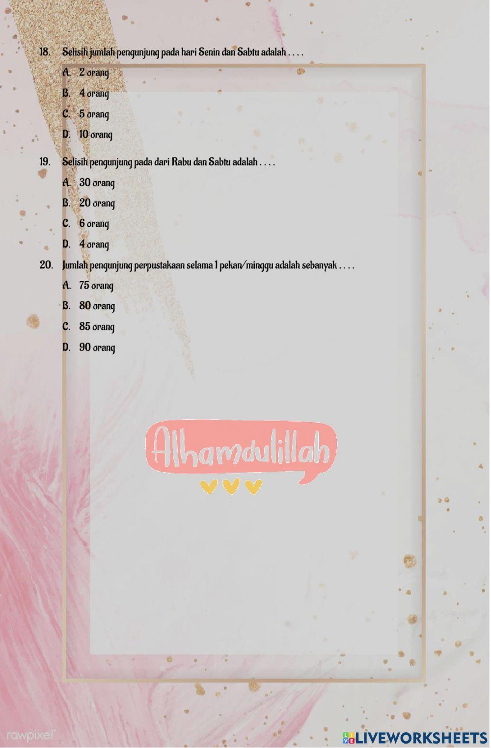 LKS Tematik tema 8 (Muatan Matematika Diagram Gambar)