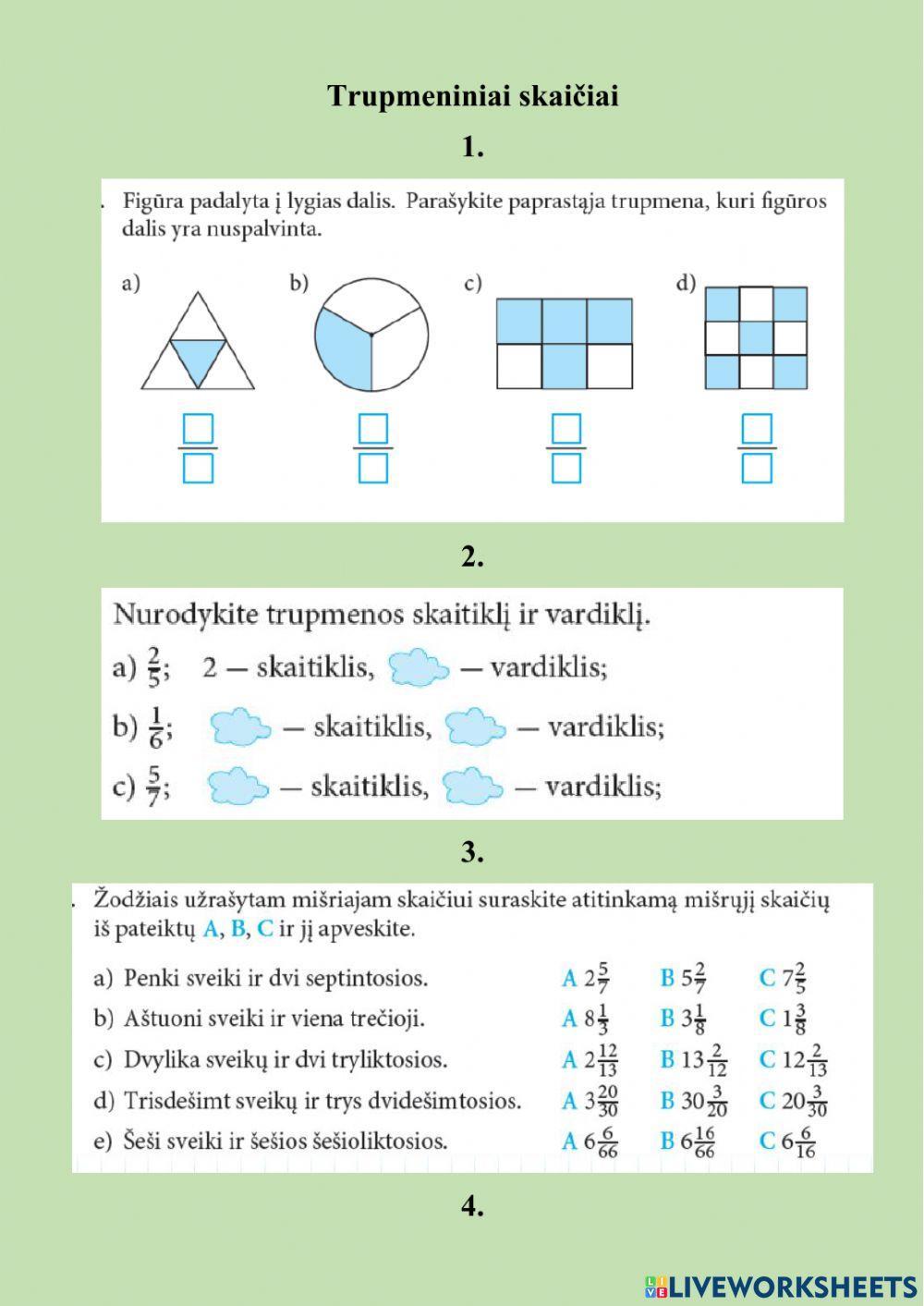 Trupmeniniai skaičiai