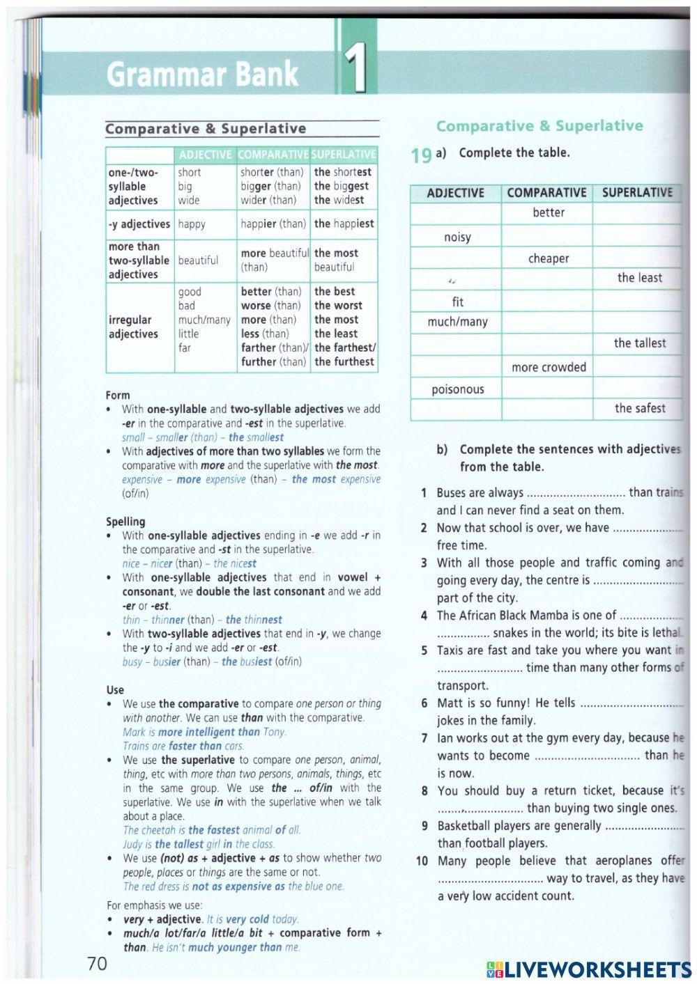 degrees of adjectives