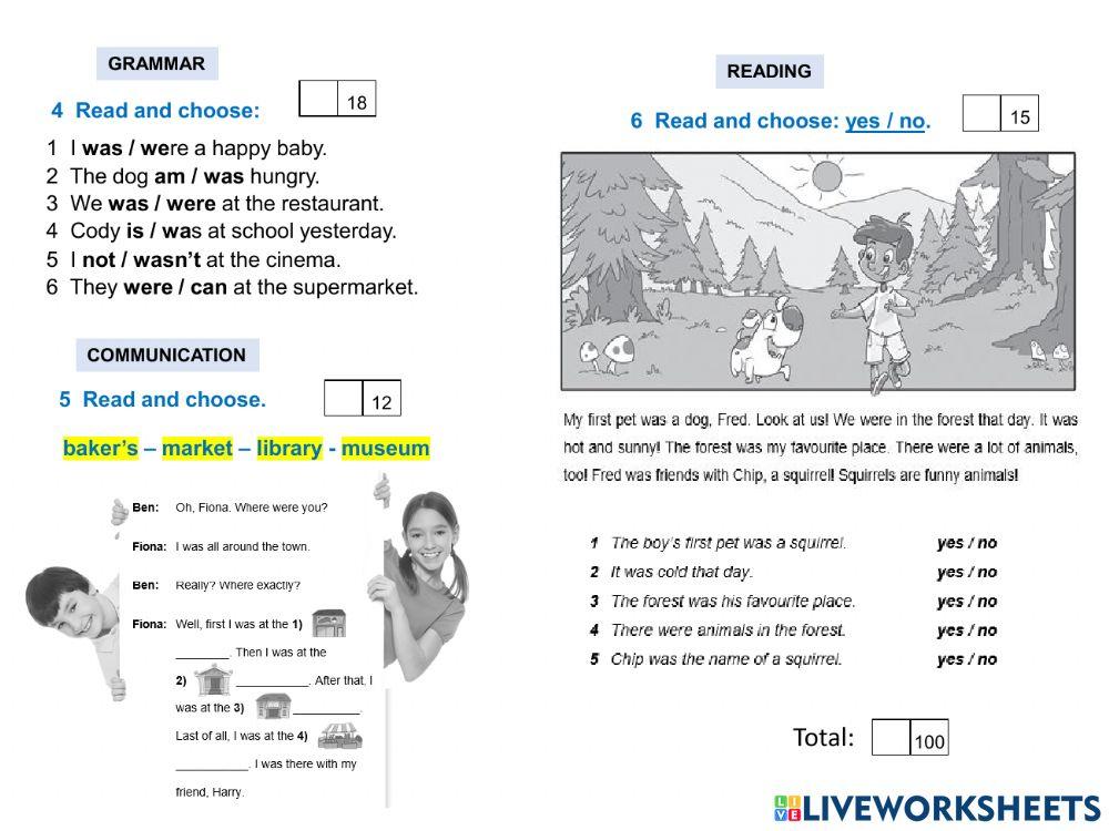 Module test 6 (iWonder 3)-