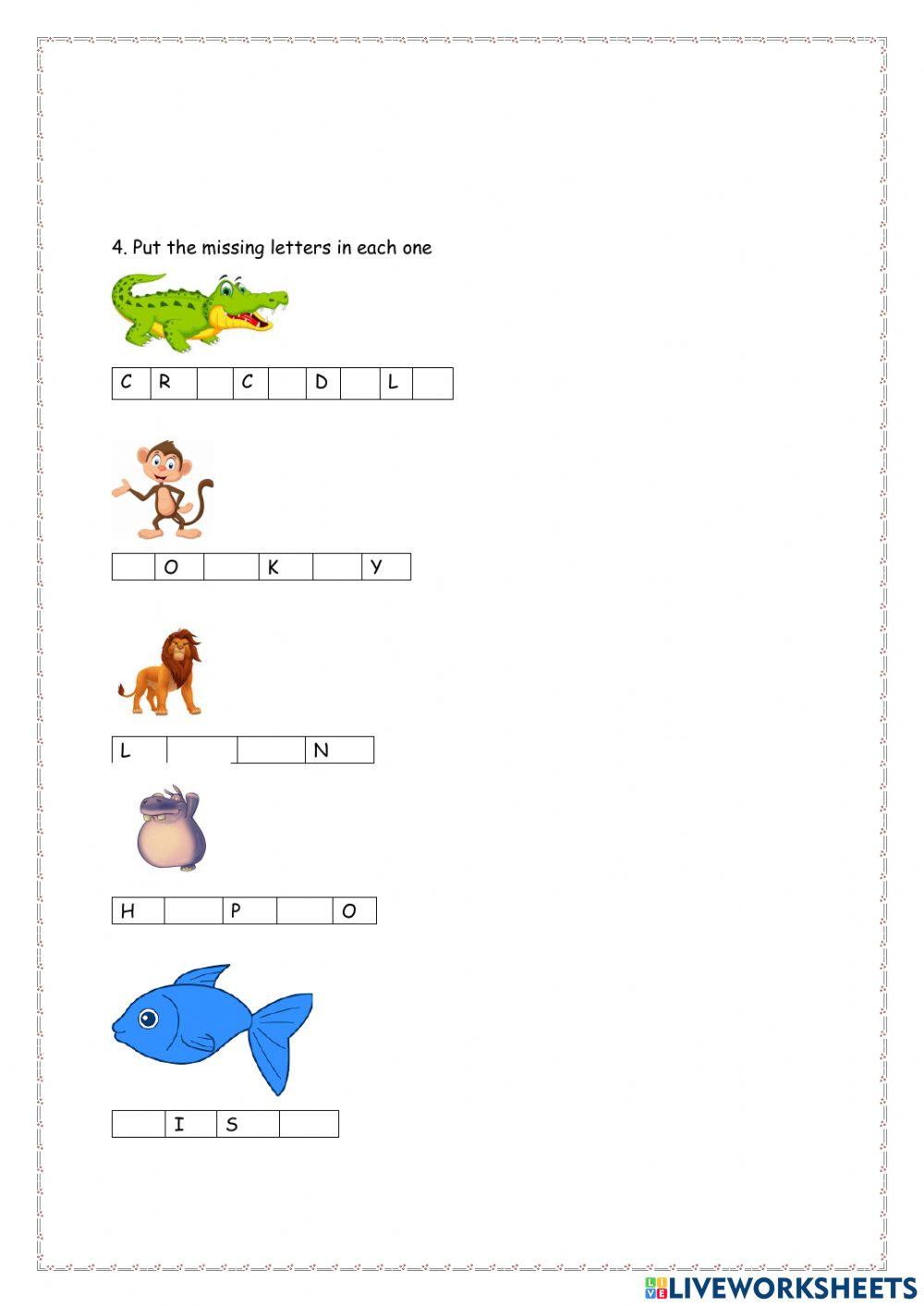 second graders: exam can.cant- present continuous