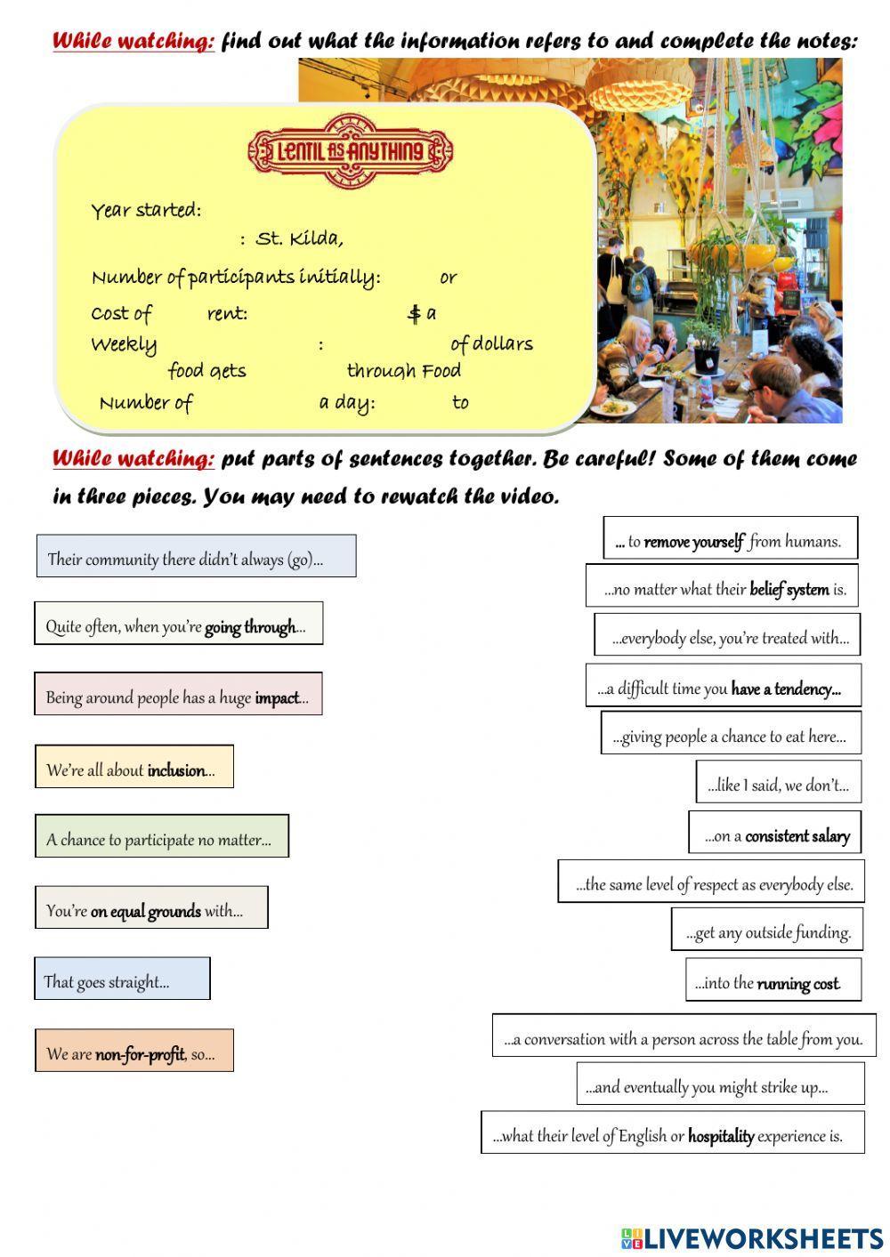 Lentil as Anything - Food without borders