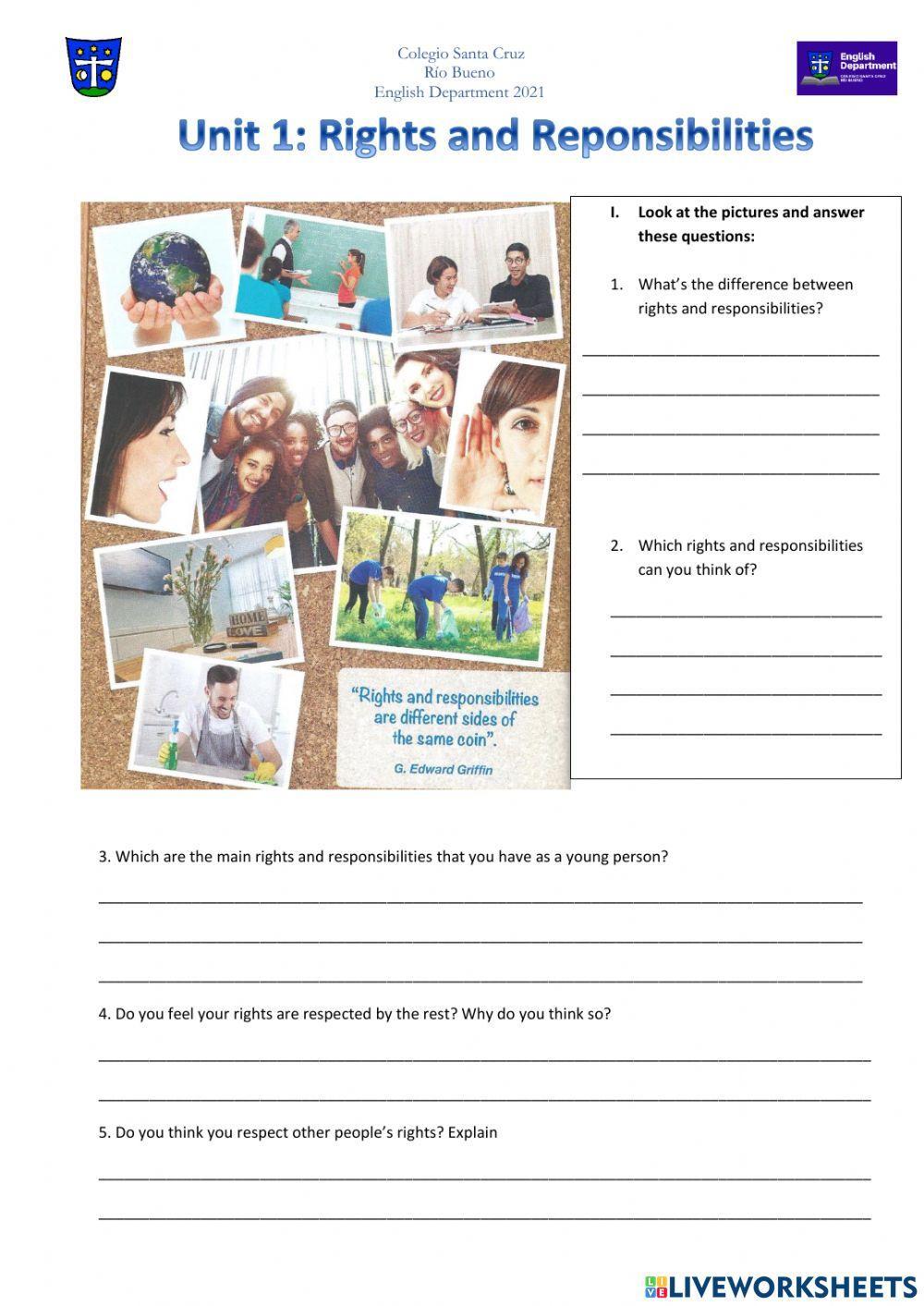 Rights and responsibilities