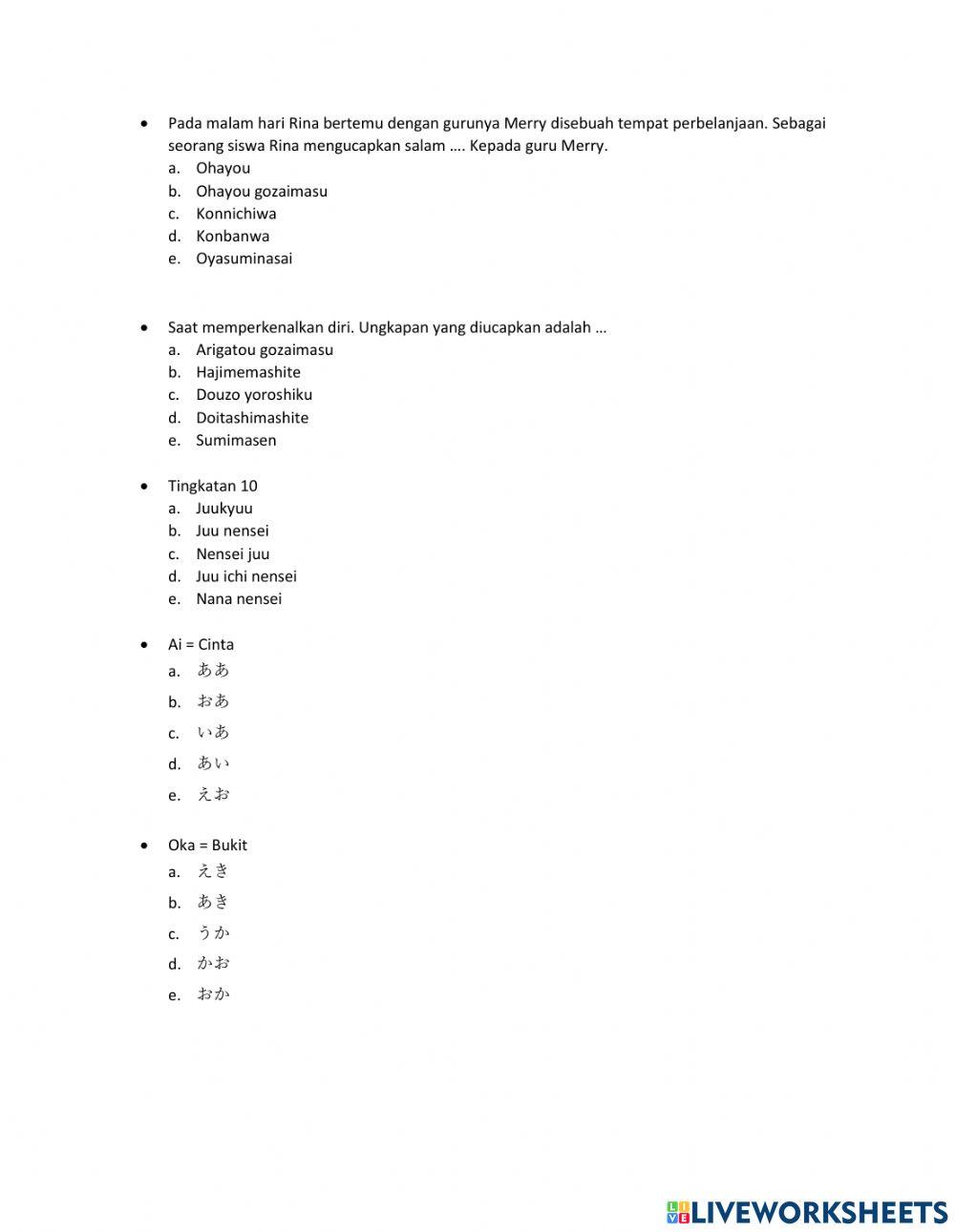 E-LKPD Hajimemashite