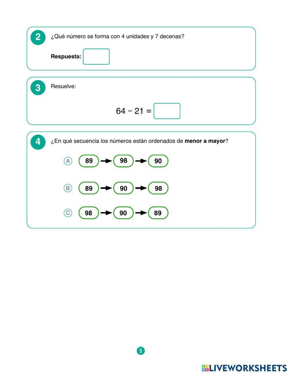 Diagnóstico Integral de Aprendizajes Matemática