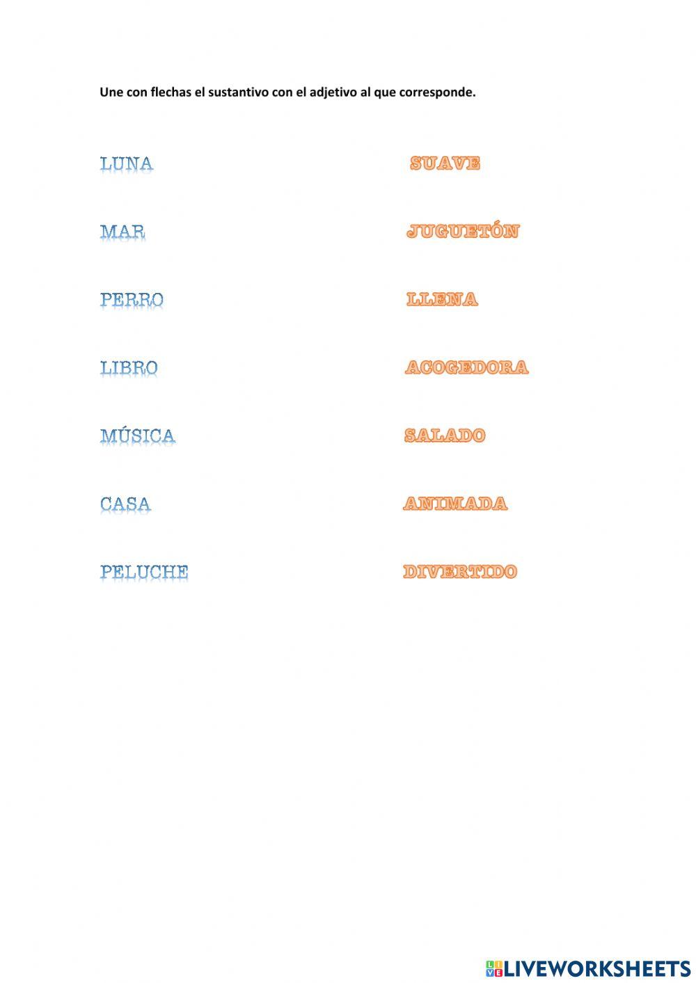 Sustantivos y adjetivos