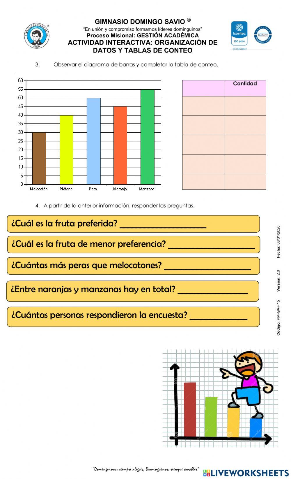 Organización de datos- Estadística