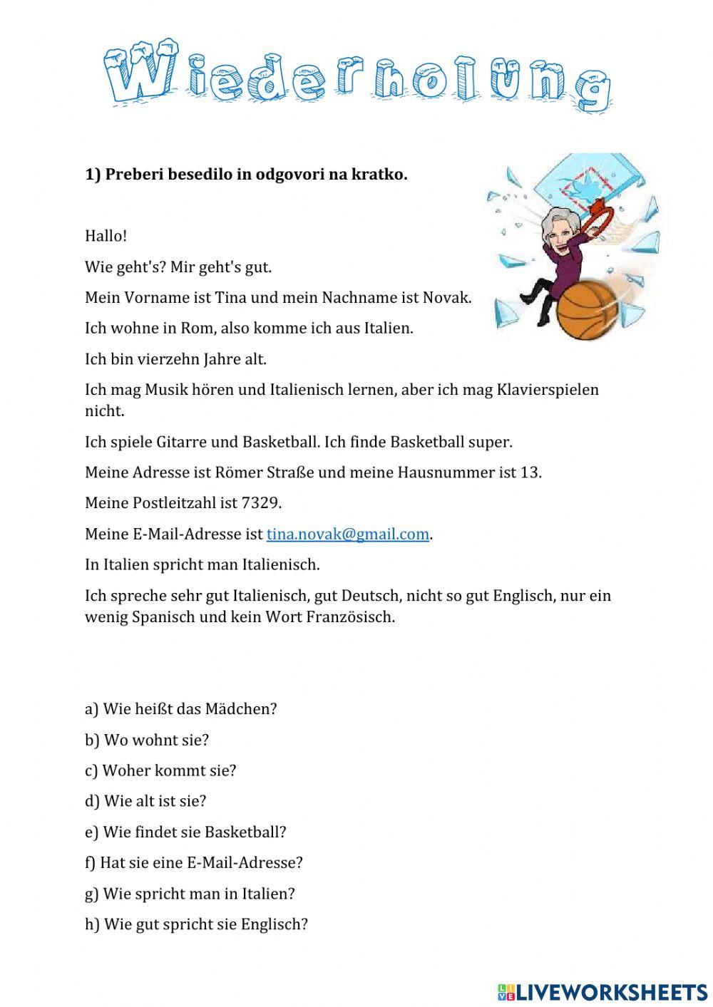 Wiederholung - LESEN