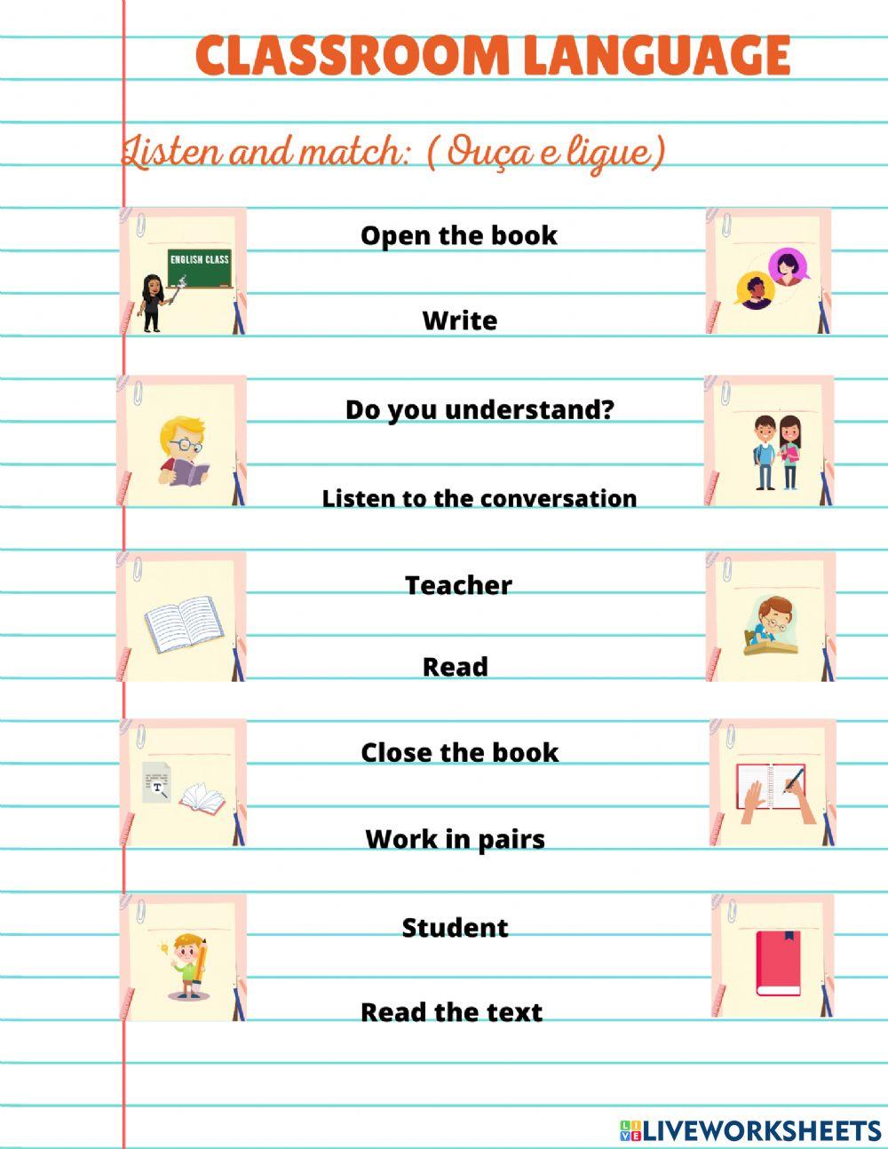 How To Teach Classroom Language Vocabulary