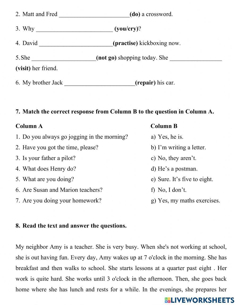 Spotlight 5-Module 6-Test