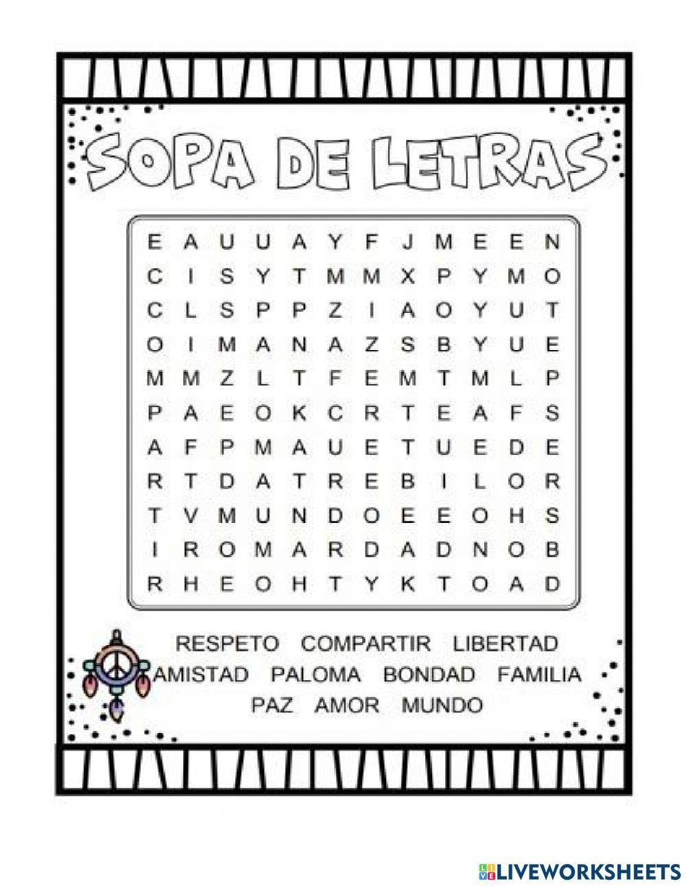 Sopas de letras