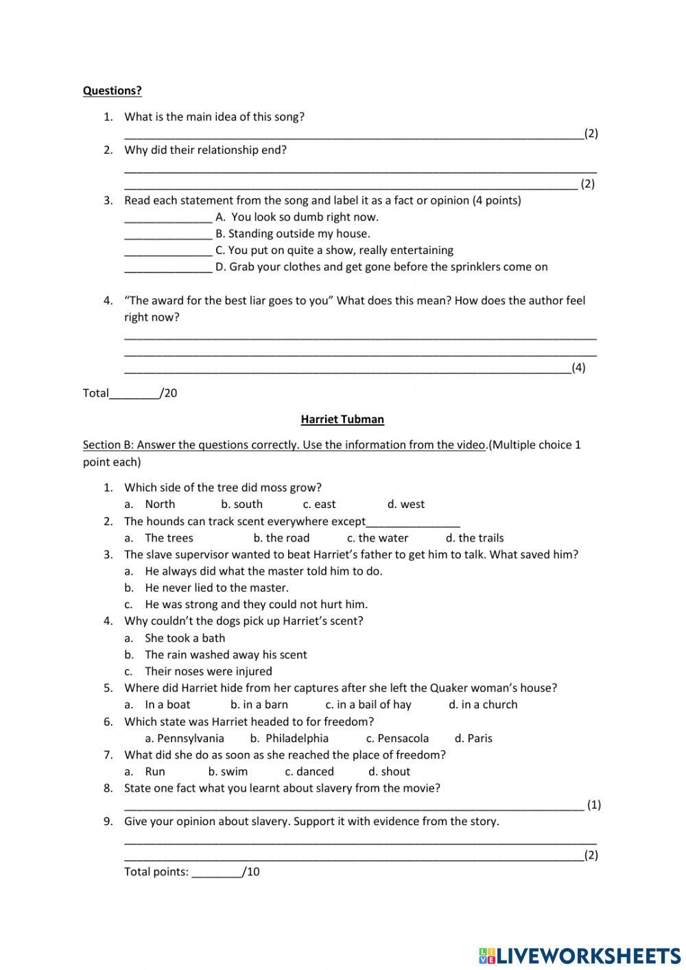 Facts and opinion Review