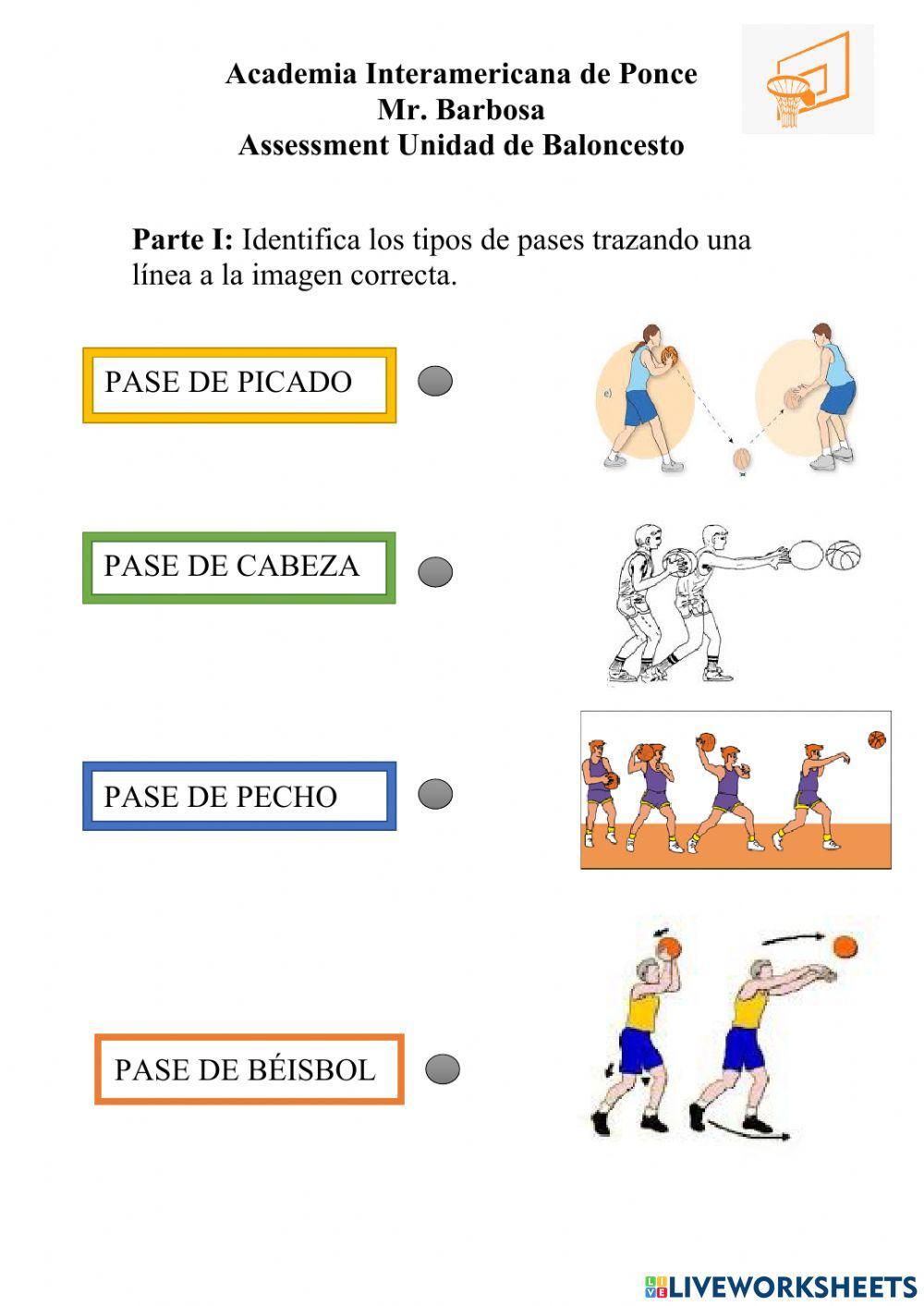 Basketball Liveworksheet