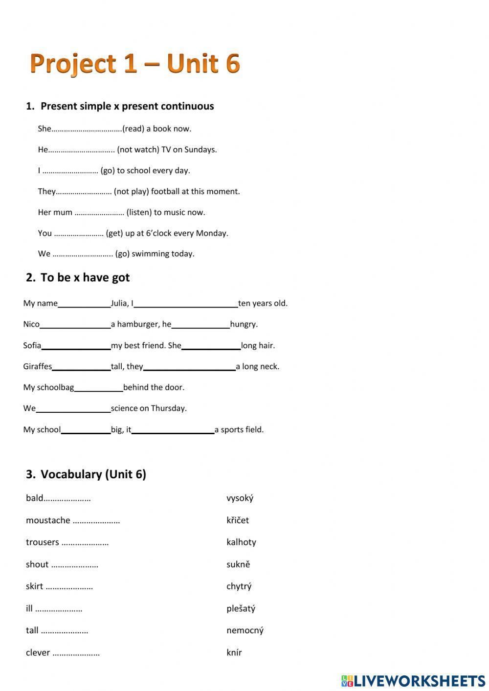 Revision Project 1 - Unit 6