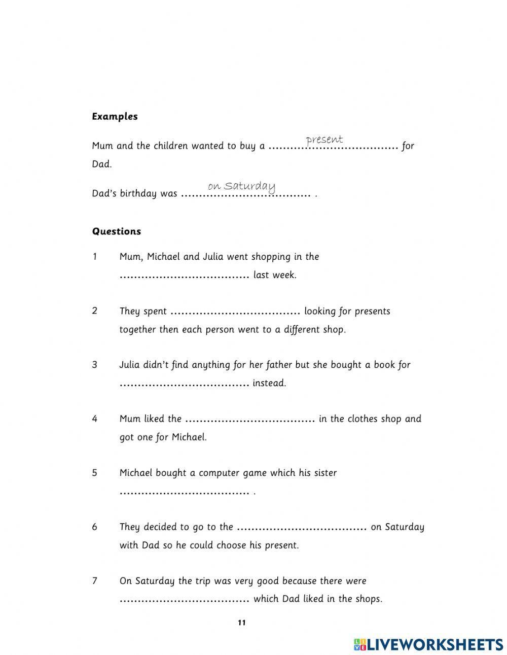 Flyers mock test 2021-R&W