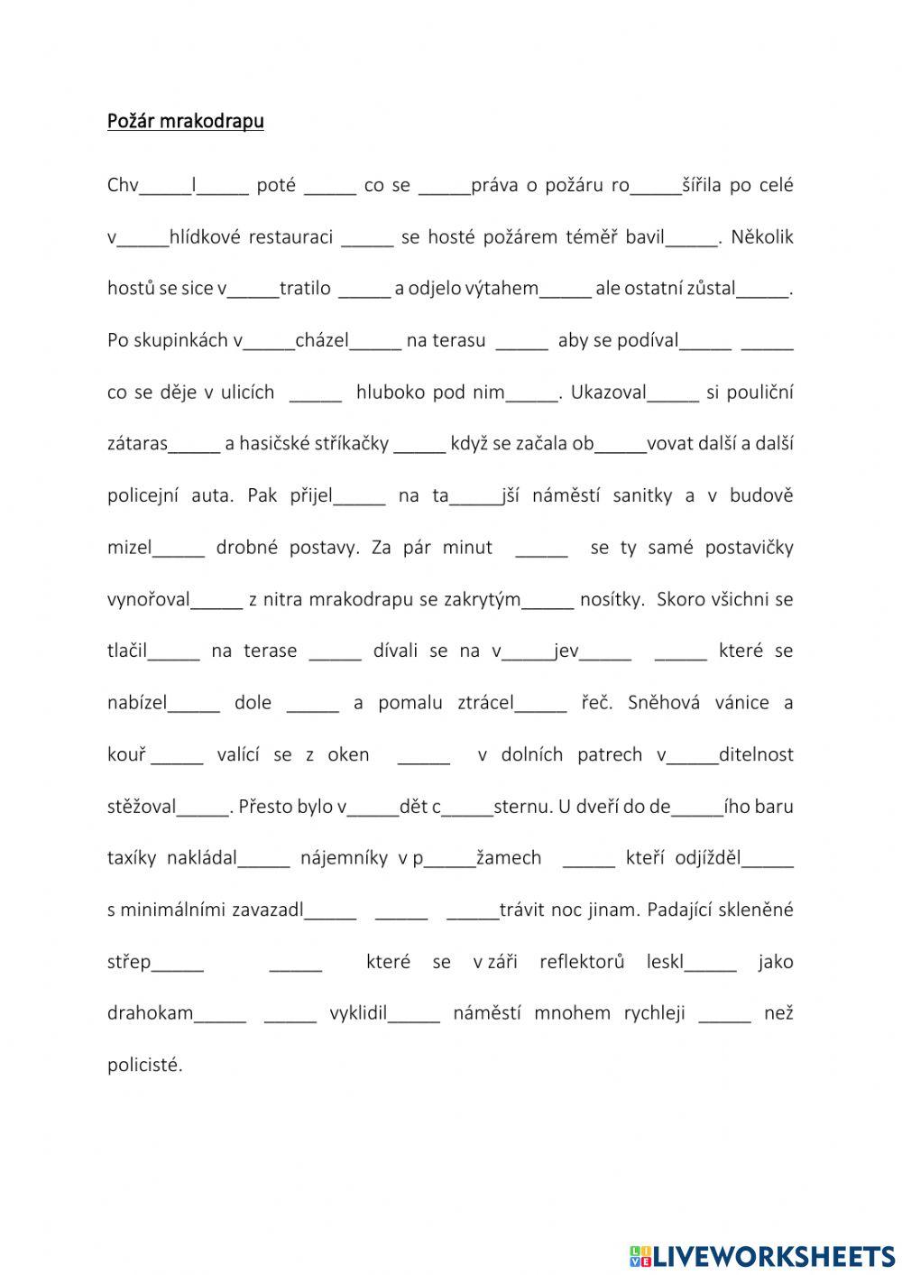 Pravopisné cvičení