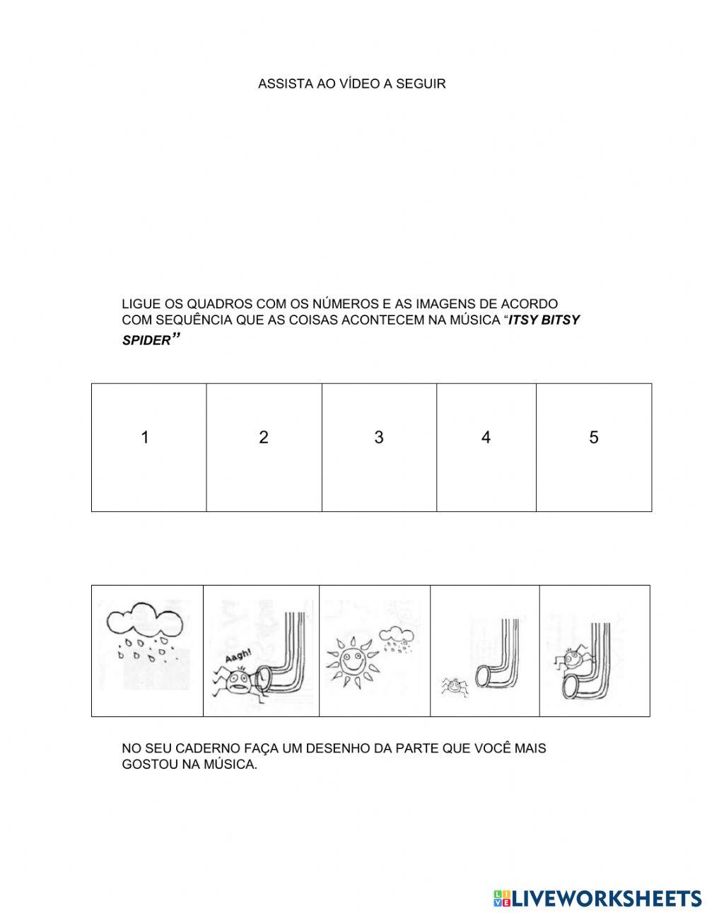 Sequencia itsy bitsy spider