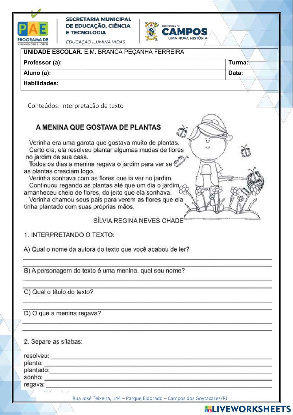 Leitura e Interpretação