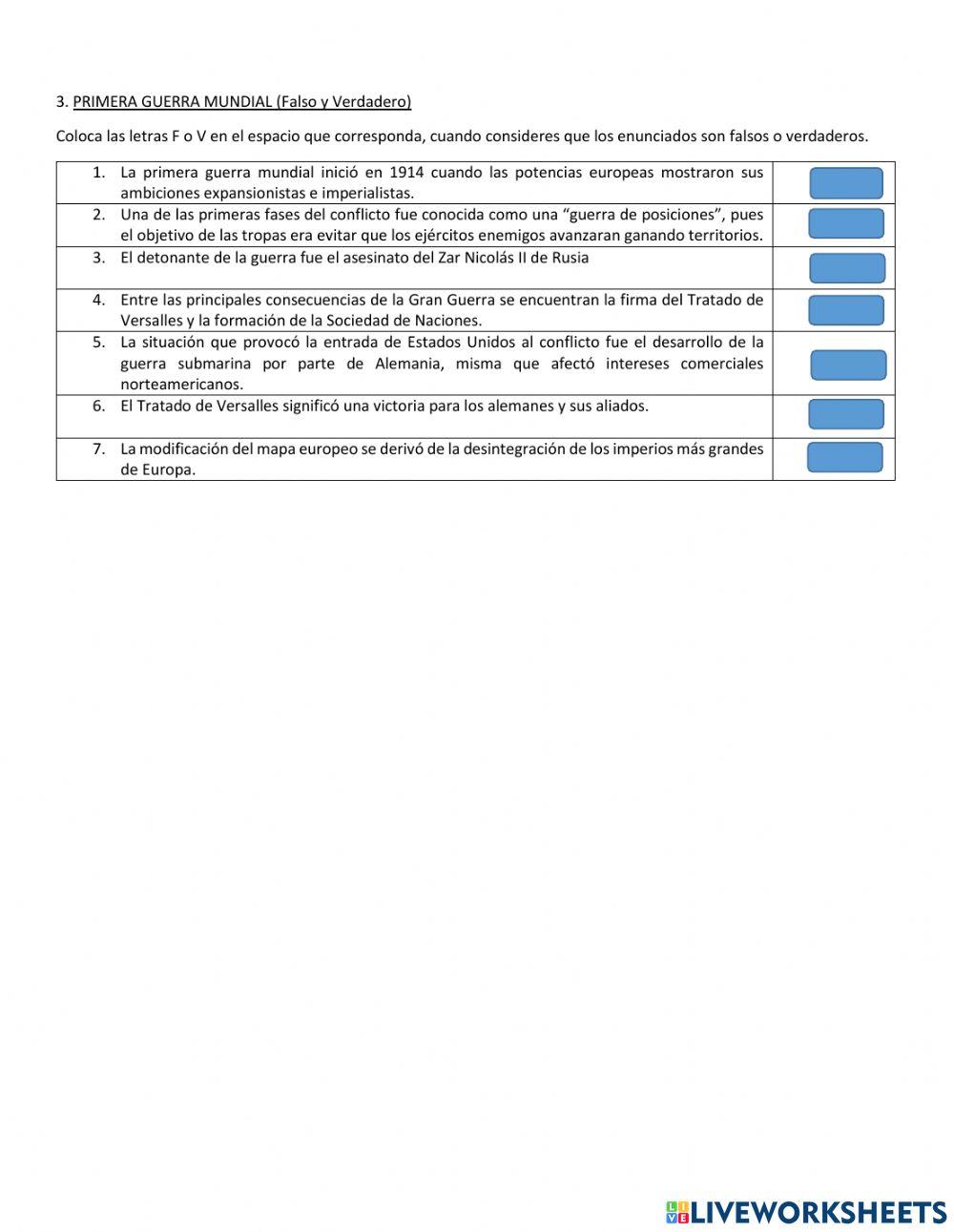 Primera guerra mundial