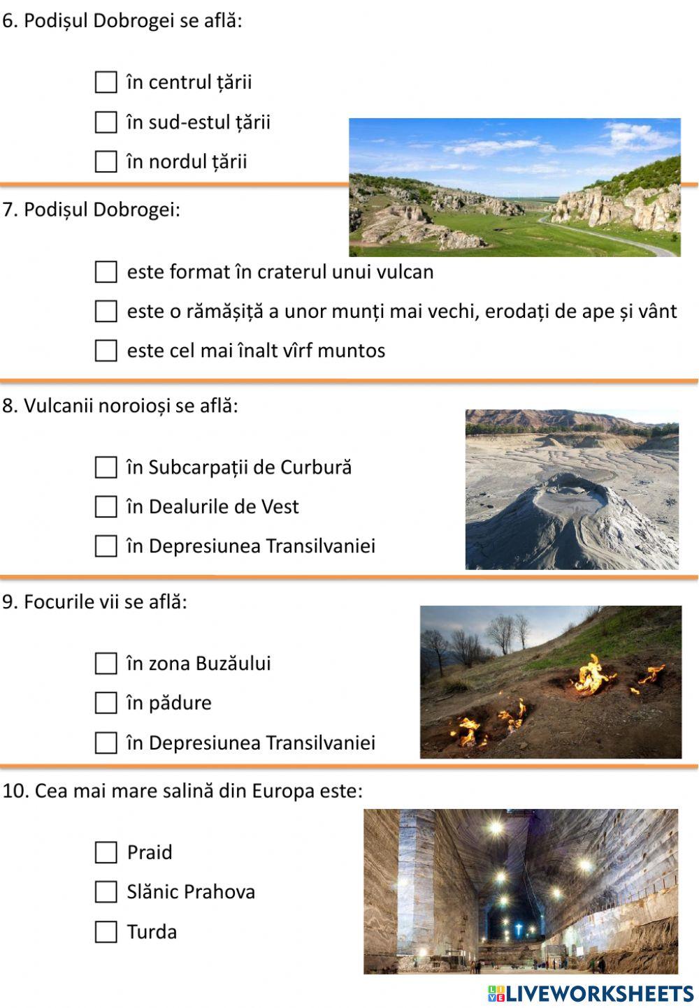 Dealurile și podișurile