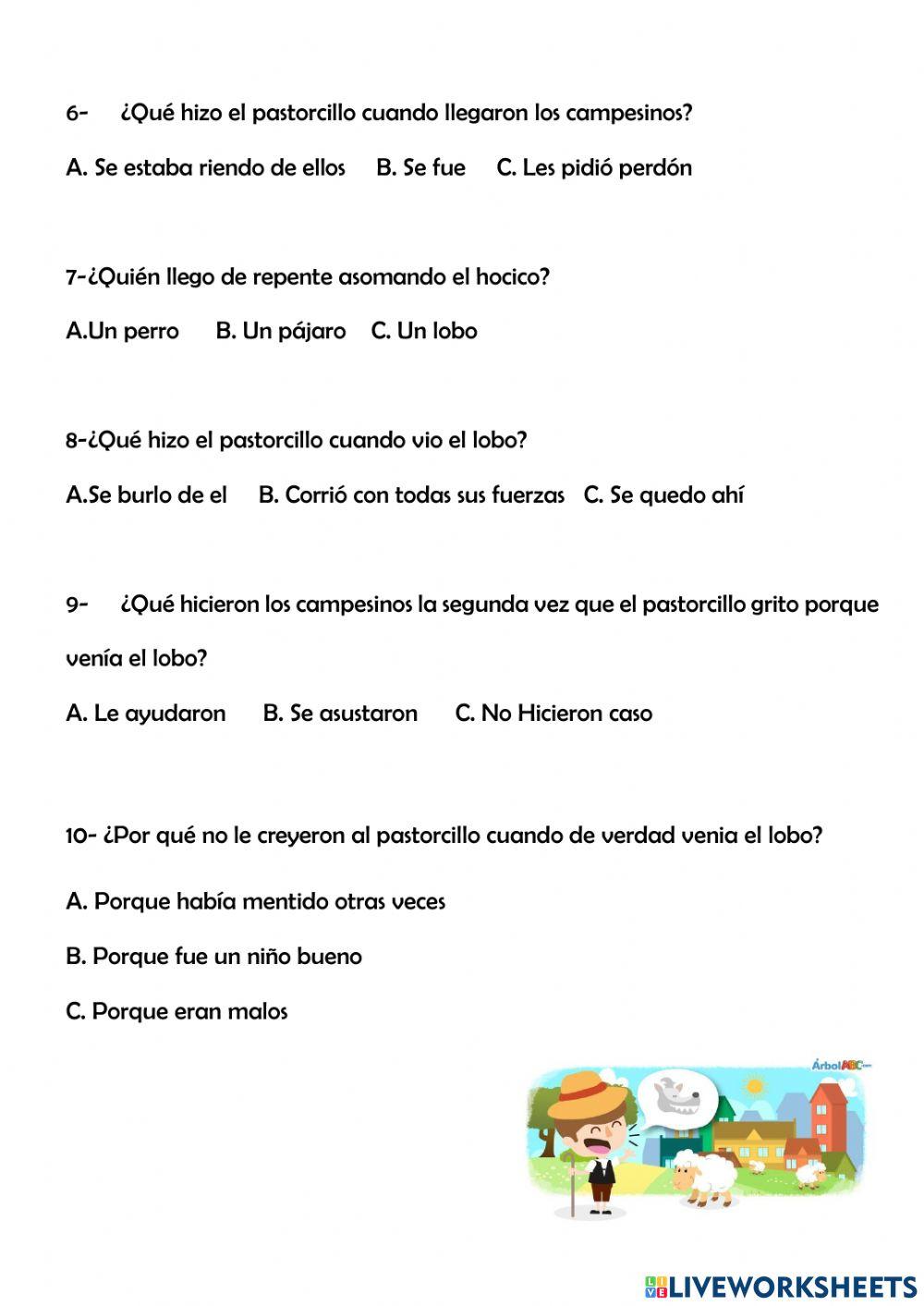 El pastorcillo mentiroso El pastorcillo mentiroso