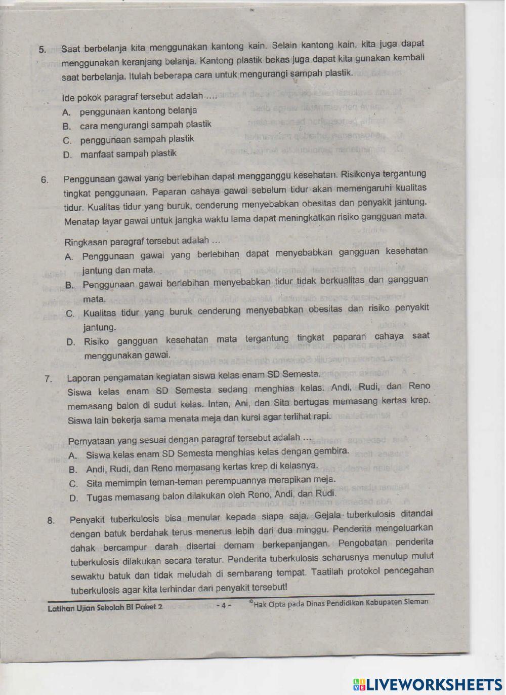 Latihan ASPD Bahasa Indonesia