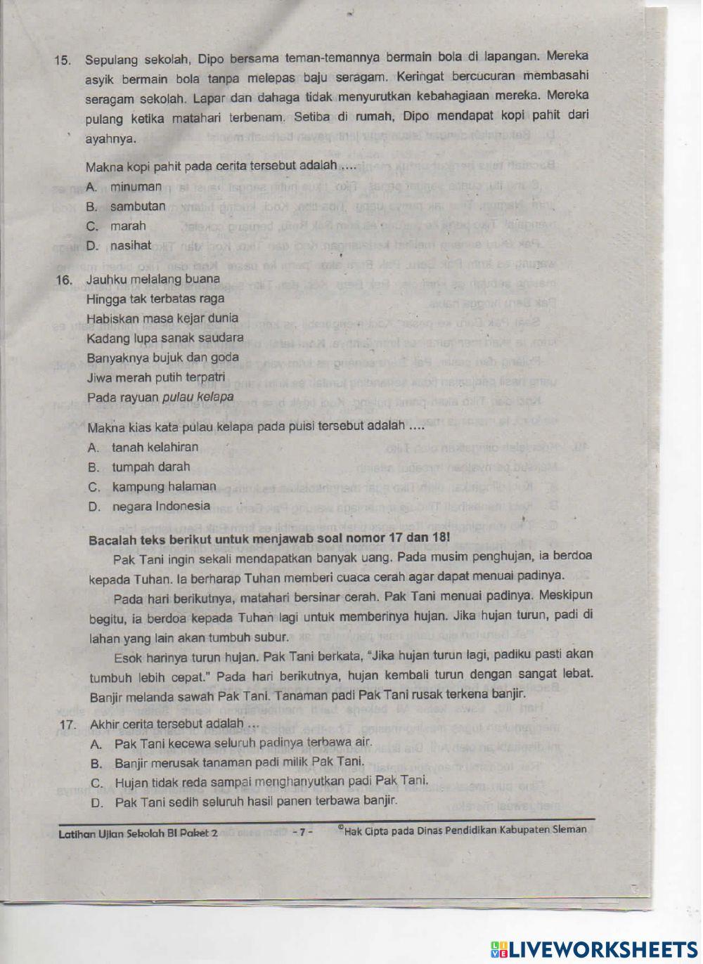 Latihan ASPD Bahasa Indonesia